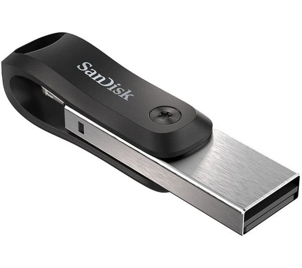 SANDISK iXpand USB 3.0 & Lightning Dual Memory Stick - 128 GB, Black - Image 2