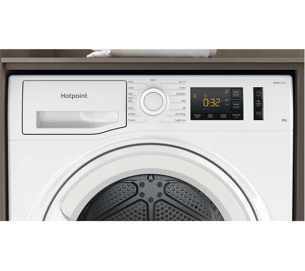 HOTPOINT ActiveCare NT M11 82 UK 8 kg Heat Pump Tumble Dryer - White - Image 4