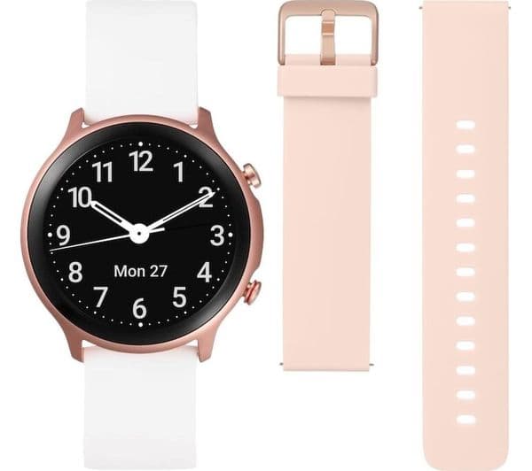 DORO 8370 Smart Watch - Pink & White - Image 1