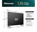 HISENSE 55U6NQTUK 55" Smart 4K Ultra HD HDR Mini LED TV with Amazon Alexa thumbnail 5
