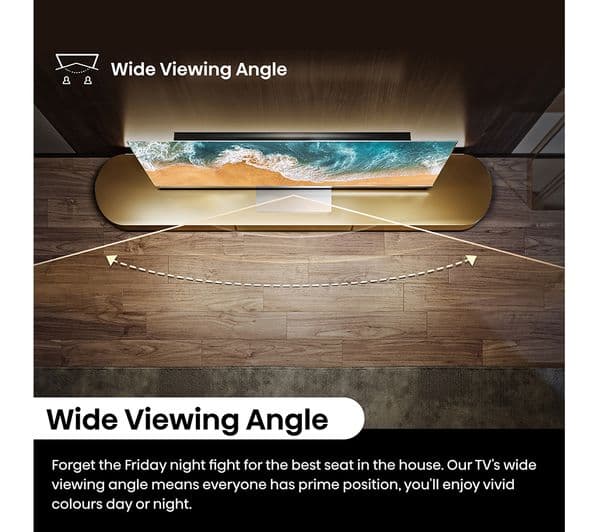 HISENSE 55U6NQTUK 55" Smart 4K Ultra HD HDR Mini LED TV with Amazon Alexa - Image 9