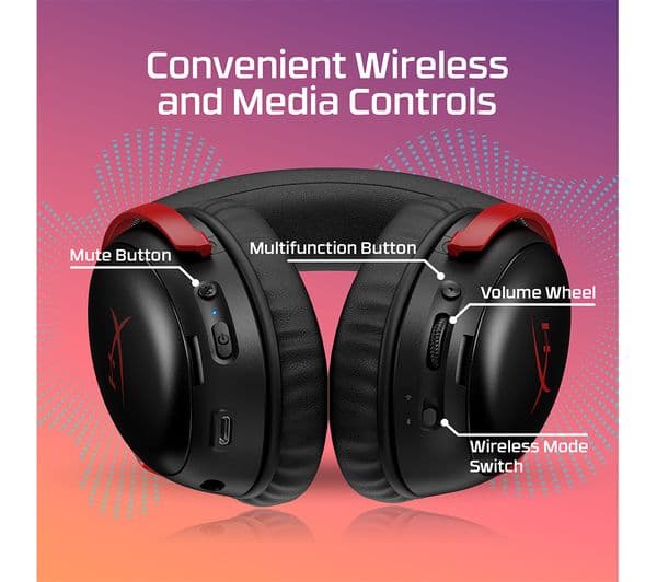 HYPERX Cloud III S Wireless Headphones Black & Red - Image 6