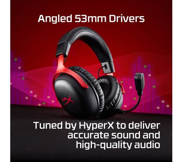 HYPERX Cloud III S Wireless Headphones Black & Red - Image 10