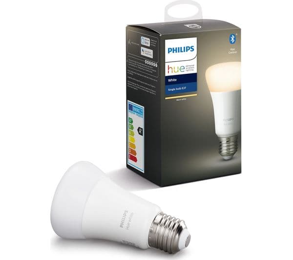 PHILIPS HUE White Bluetooth LED Bulb - E27, 806 Lumens - Image 1