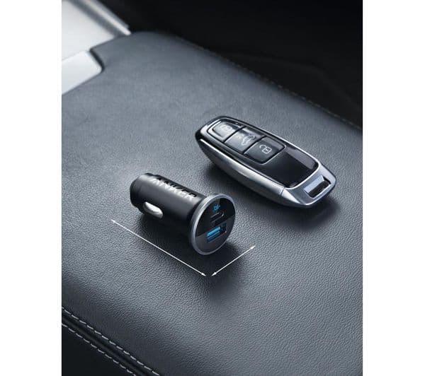 ANKER 2-Port 52.5W USB Type-C Car Charger Black - Image 6