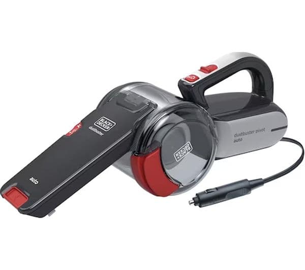 BLACK + DECKER DustBuster Pivot Auto PV1200AV-XJ Handheld Vacuum Cleaner - Red & Grey