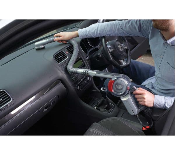 BLACK + DECKER DustBuster Pivot Auto PV1200AV-XJ Handheld Vacuum Cleaner - Red & Grey - Image 6