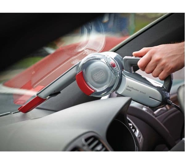 BLACK + DECKER DustBuster Pivot Auto PV1200AV-XJ Handheld Vacuum Cleaner - Red & Grey - Image 9