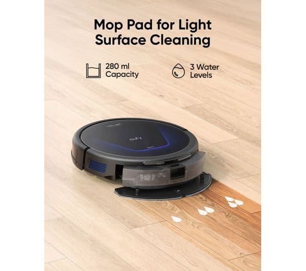 EUFY G50 Hybrid Robot Vacuum Cleaner & Mop - Black - Image 5