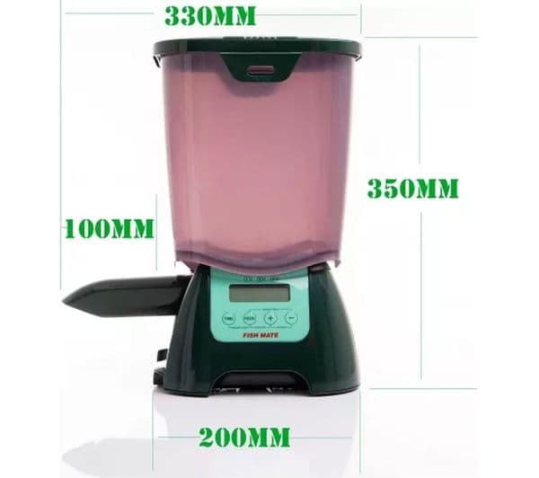 CLOSER PETS Fish Mate P7000 Automatic Fish Food Dispenser - 7 litre, Green - Image 3
