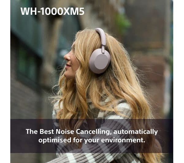 Sony WH-1000XM5 Headphones Smoky Pink - Image 4