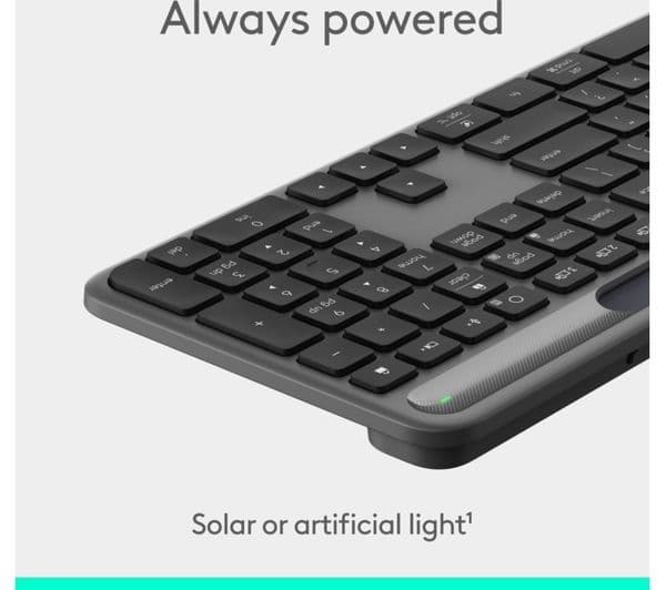 Logitech Signature Slim Solar+ Keyboard Graphite - Image 2