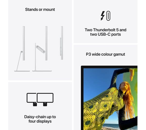 APPLE 5K Retina 27" Studio Display - Standard Glass, Tilt-adjustable - Image 8