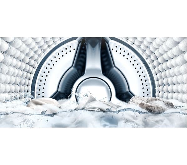 SAMSUNG ecobubble WW80J5555FW 8 kg 1400 Spin Washing Machine - White - Image 6