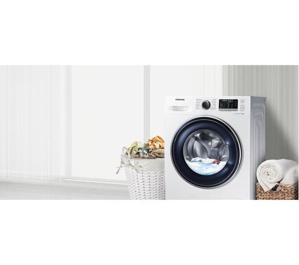 SAMSUNG ecobubble WW80J5555FW 8 kg 1400 Spin Washing Machine - White - Image 7