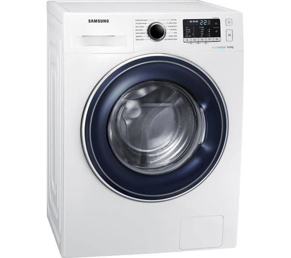 SAMSUNG ecobubble WW80J5555FW 8 kg 1400 Spin Washing Machine - White - Image 10