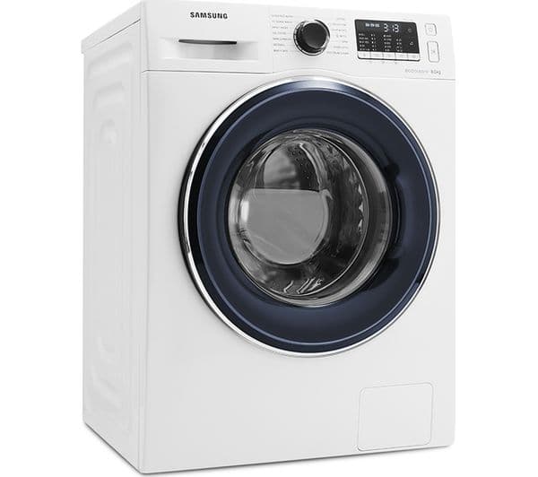 SAMSUNG ecobubble WW80J5555FW 8 kg 1400 Spin Washing Machine - White - Image 2