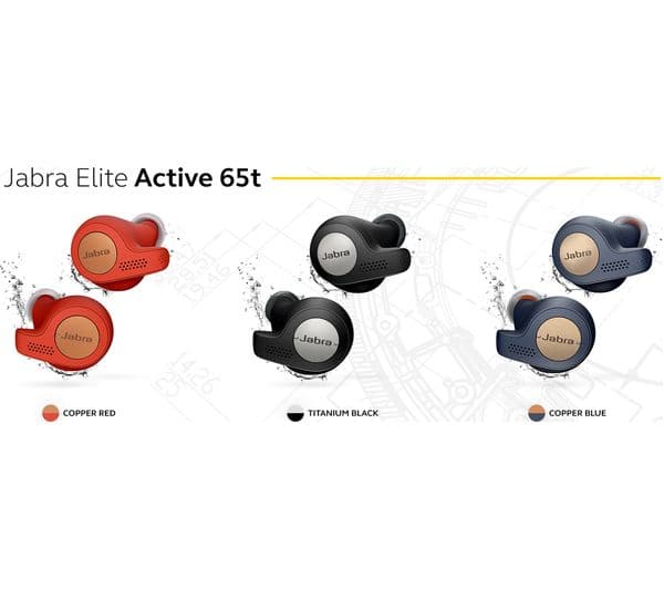 JABRA Elite Active 65t Wireless Bluetooth Headphones - Red Copper - Image 2