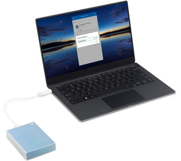 SEAGATE One Touch Portable Hard Drive - 4 TB, Blue - Image 2