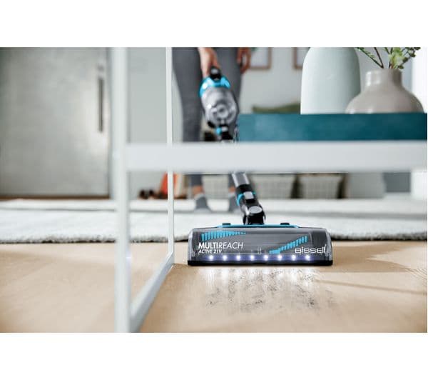 BISSELL MultiReach Active Tangle-Free 2907B Cordless Vacuum Cleaner - Silver & Blue - Image 4
