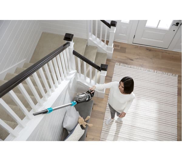 BISSELL MultiReach Active Tangle-Free 2907B Cordless Vacuum Cleaner - Silver & Blue - Image 5