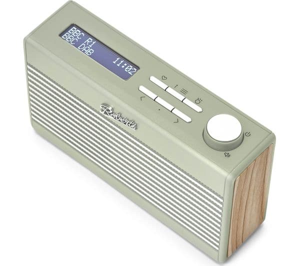 ROBERTS Rambler Mini Portable DAB+/FM Retro Bluetooth Radio - Leaf Green - Image 3