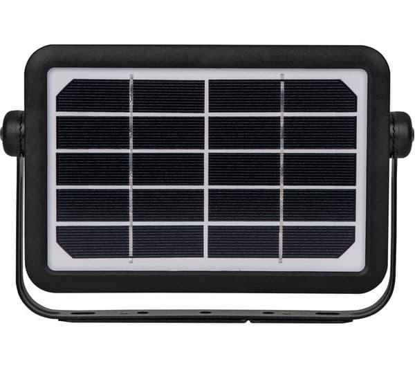 LUCECO Guardian Solar LED Floodlight with PIR Motion Sensor - Black - Image 1