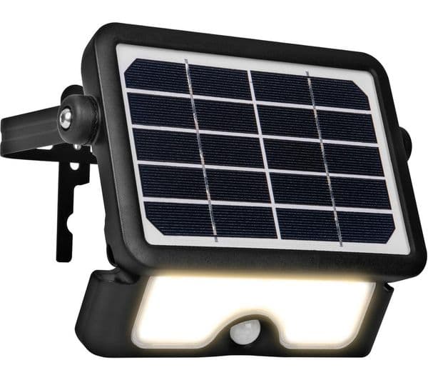 LUCECO Guardian Solar LED Floodlight with PIR Motion Sensor - Black - Image 8