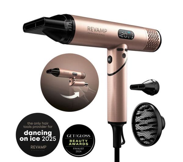 REVAMP Dynamic Radiance & Shine Digital Intelligent Ionic Hair Dryer - Gold - Image 1