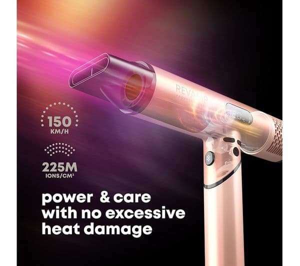 REVAMP Dynamic Radiance & Shine Digital Intelligent Ionic Hair Dryer - Gold - Image 2