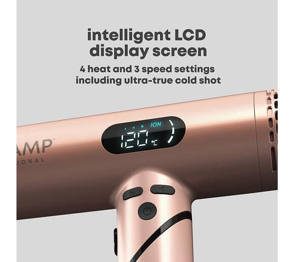 REVAMP Dynamic Radiance & Shine Digital Intelligent Ionic Hair Dryer - Gold - Image 5