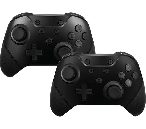 HYPERKIN NuChamp Wireless Controller for Nintendo Switch - Black, Twin Pack - Image 1