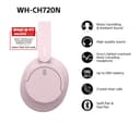 Sony WH-CH720N Headphones Pink thumbnail 6
