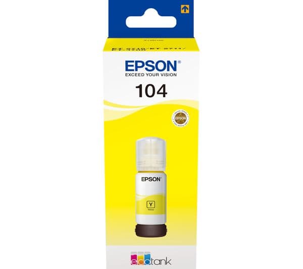 Epson EcoTank 104 - yellow - original - ink tank - Image 1
