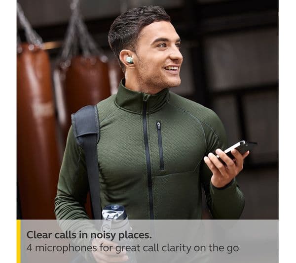 JABRA Elite 4 Active Wireless Bluetooth Noise-Cancelling Sports Earbuds - Mint - Image 8