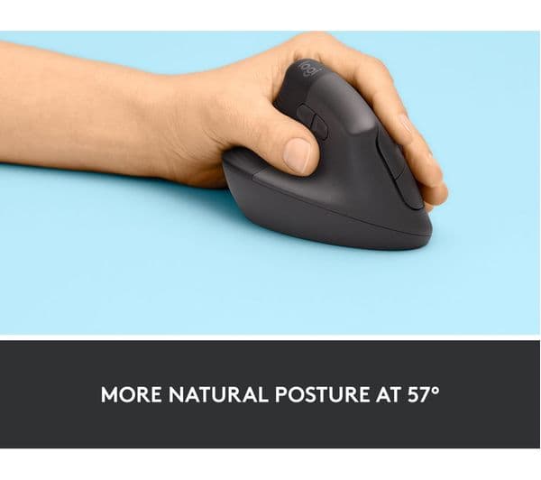 Logitech Lift Vertical Ergonomic Mouse Rose - Image 3