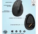 Logitech Lift Vertical Ergonomic Mouse Rose thumbnail 6