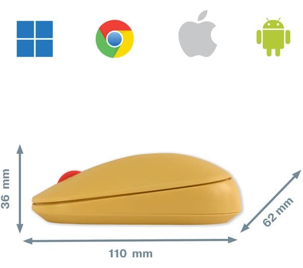 Leitz Cosy SureTrack Wireless Mouse Warm Yellow - Image 3