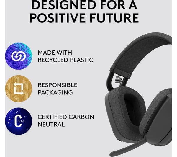 LOGITECH Zone Vibe 100 Wireless Headset - Graphite - Image 5