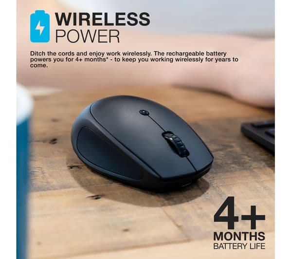JLab Go Charge Wireless Mouse Black - Image 3