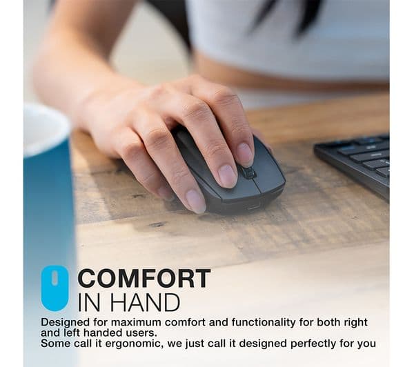 JLab Go Charge Wireless Mouse Black - Image 7