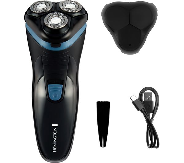 REMINGTON R1 Style Series Rotary Shaver - Black & Blue thumbnail 1