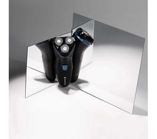 REMINGTON R1 Style Series Rotary Shaver - Black & Blue - Image 4