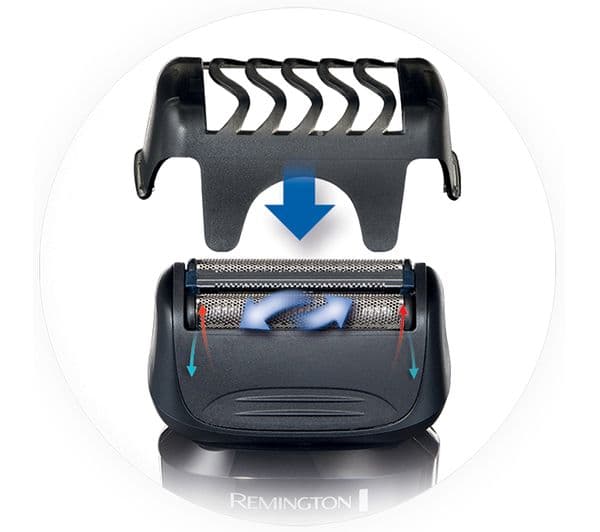 REMINGTON Style Series F4002 F4 Wet & Dry Foil Shaver - Black & Blue - Image 5