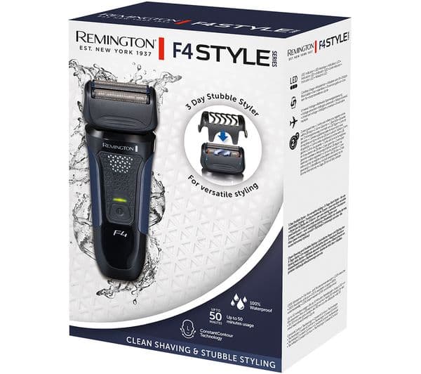 REMINGTON Style Series F4002 F4 Wet & Dry Foil Shaver - Black & Blue - Image 8