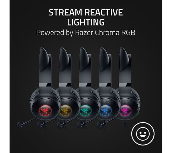 RAZER Kraken Kitty V2 Headphones Black - Image 3