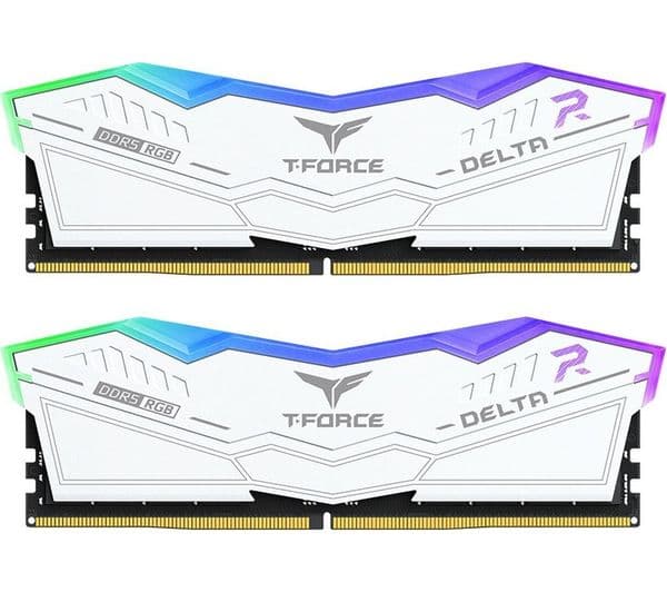 TEAMGROUP DELTA RGB 32 GB 7200 MHz DDR5 Memory Kit - 16 GB x 2, White
