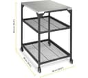 OONI UU-P2F000 Modular Table - Silver & Black thumbnail 2