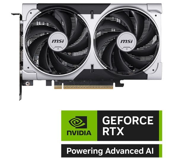 MSI GeForce RTX 5050 8GB VENTUS 2X OC Black White - Image 2