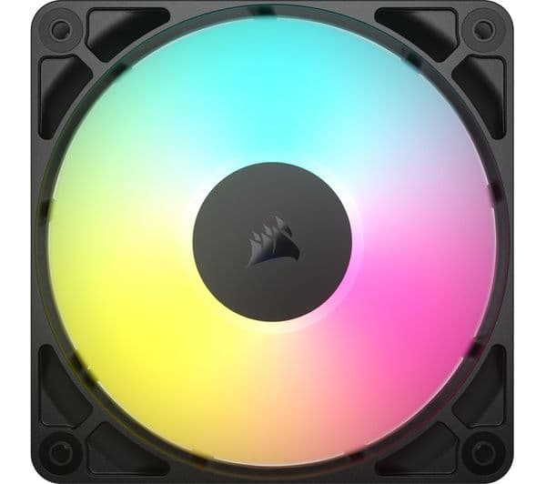 CORSAIR RS120 ARGB 120 mm PWM Case Fan - Triple Pack, Black - Image 1